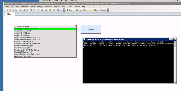 Qlikview Reloader